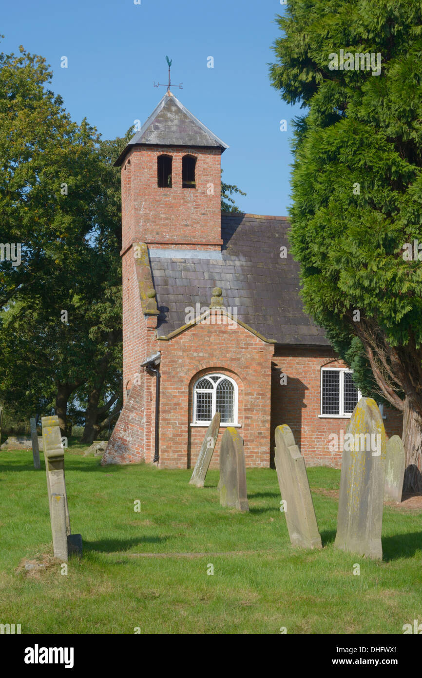 Old St. Chads Cappella situata vicino Grindley Brook sul Cheshire - Shropshire border, un attrazione sul sentiero di pietra arenaria. Foto Stock