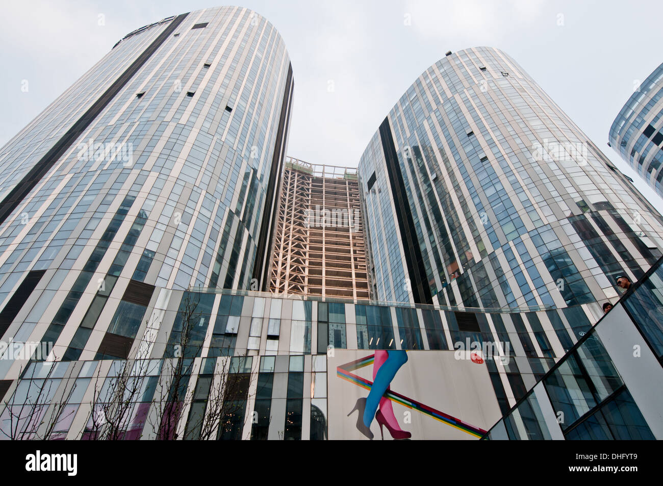 Sanlitun SOHO centri commerciali, uffici e edifici di appartamenti nel centro di Sanlitun Area nel quartiere di Chaoyang, Beiijing, Cina Foto Stock