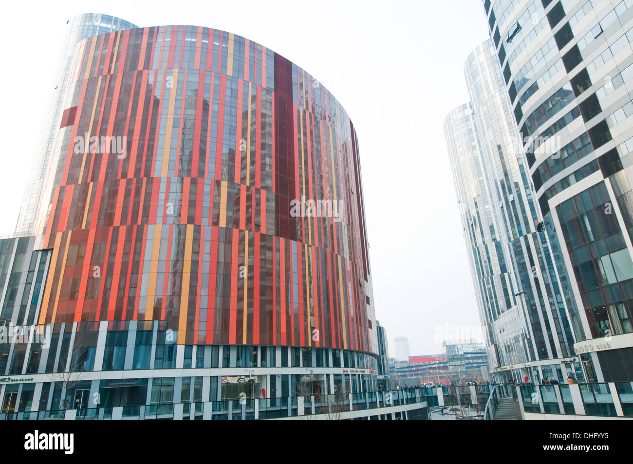 Sanlitun SOHO centri commerciali, uffici e edifici di appartamenti nel centro di Sanlitun Area nel quartiere di Chaoyang, Beiijing, Cina Foto Stock