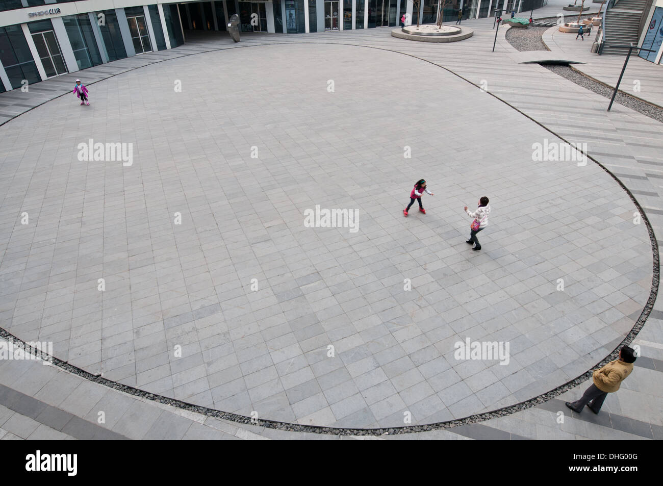 Sanlitun SOHO centri commerciali, uffici e edifici di appartamenti nel centro di Sanlitun Area nel quartiere di Chaoyang, Beiijing, Cina Foto Stock