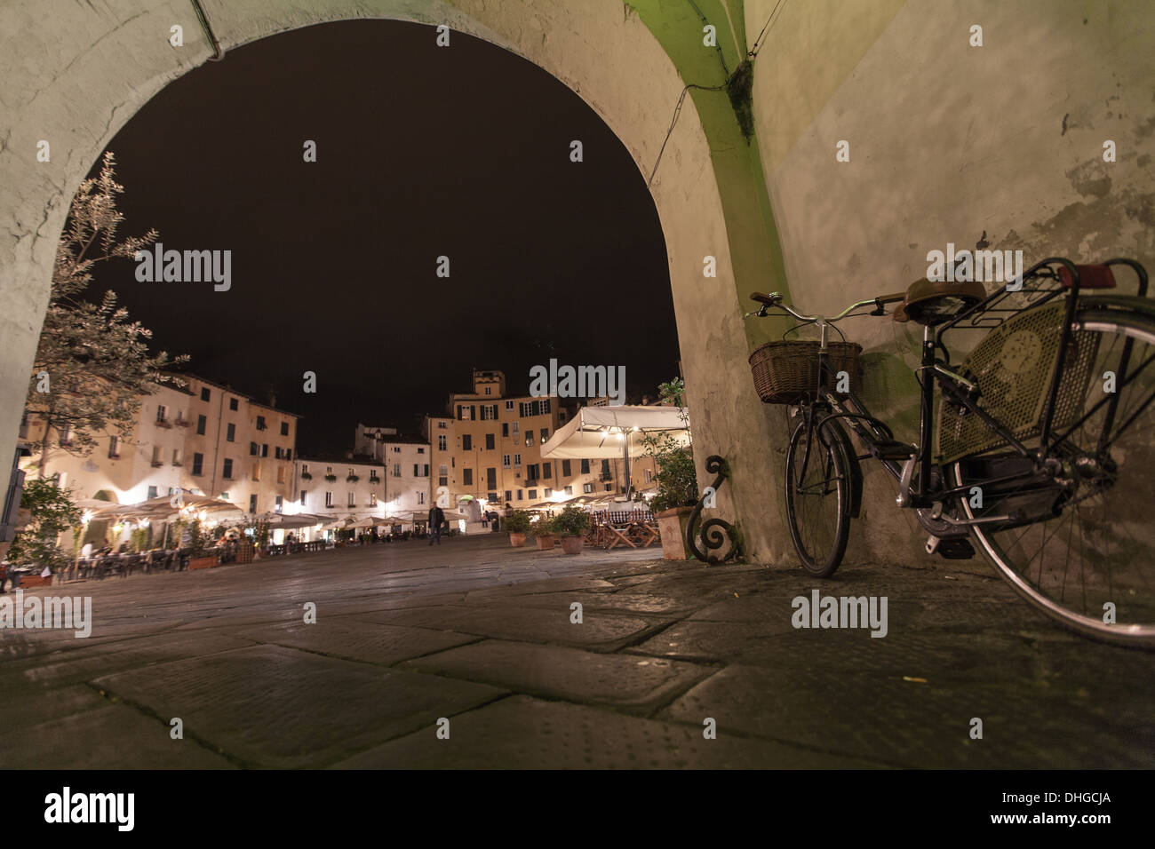 Panoramica di piazza anfiteatro Foto Stock