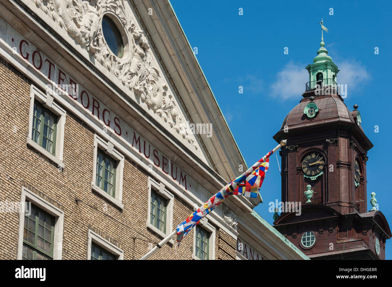 A Göteborg City Museum e la chiesa tedesca. Göteborg, Svezia Foto Stock