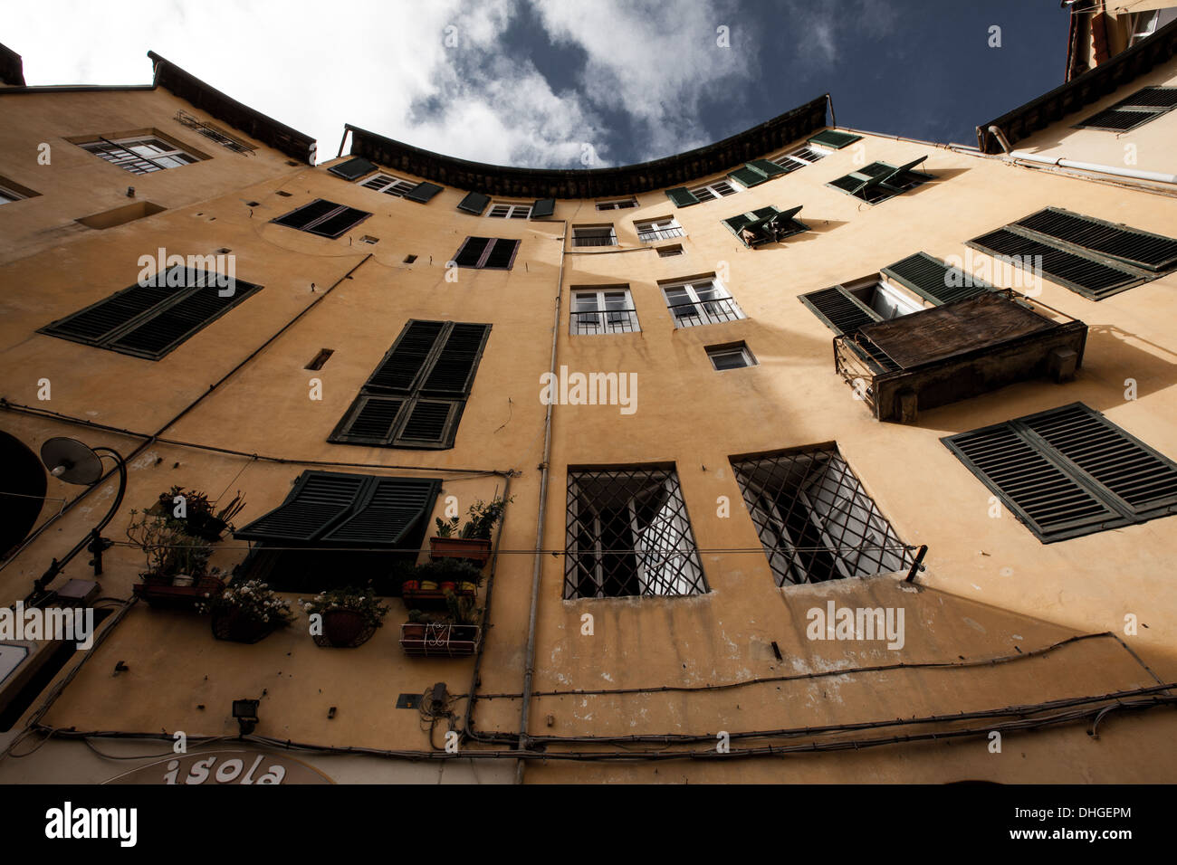 Panoramica di piazza anfiteatro Foto Stock