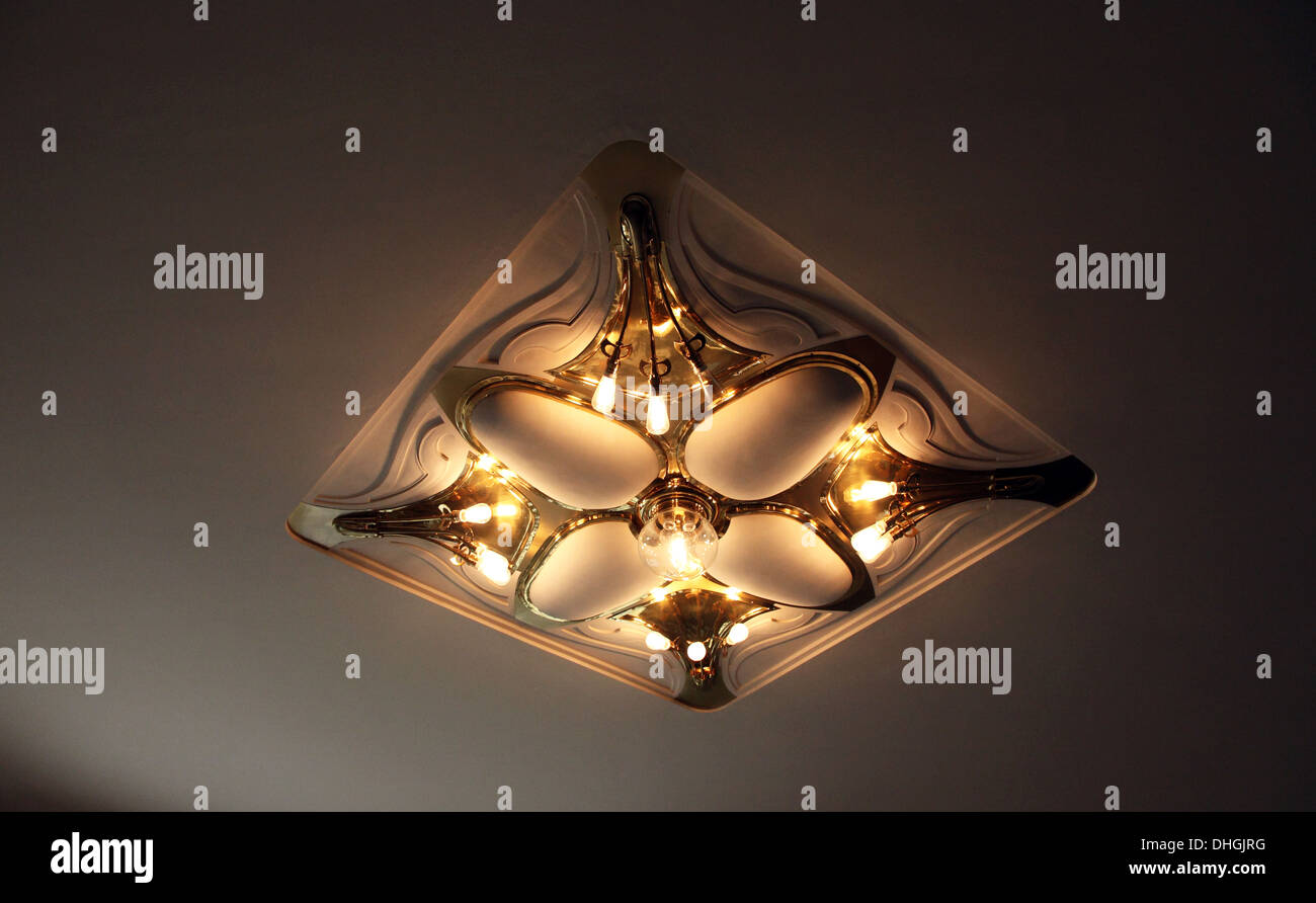 Villa Esche luce da soffitto in casa e tutti i contenuti progettato dall architetto belga Henry van de Velde a Chemnitz in Germania Foto Stock