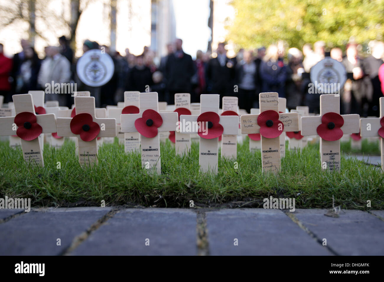 Belfast, Irlanda del Nord, Regno Unito. Il 10 novembre 2013. Ricordo Domenica, Belfast © Bonzo Alamy/Live News Foto Stock