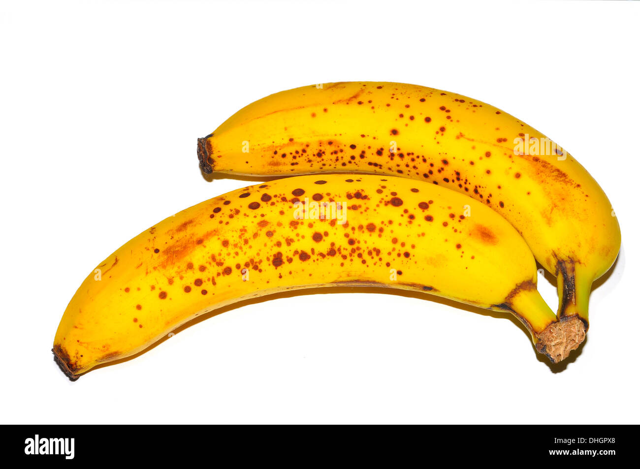 Banana matura nelle isole Canarie Foto Stock