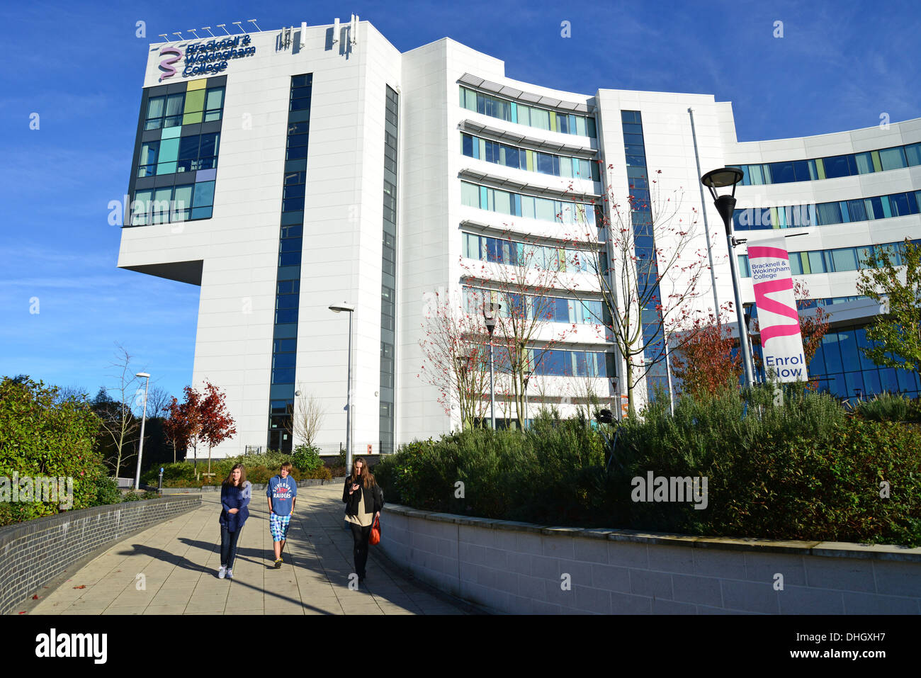 Bracknell & Wokingham College, Church Road, Bracknell, Berkshire, Inghilterra, Regno Unito Foto Stock