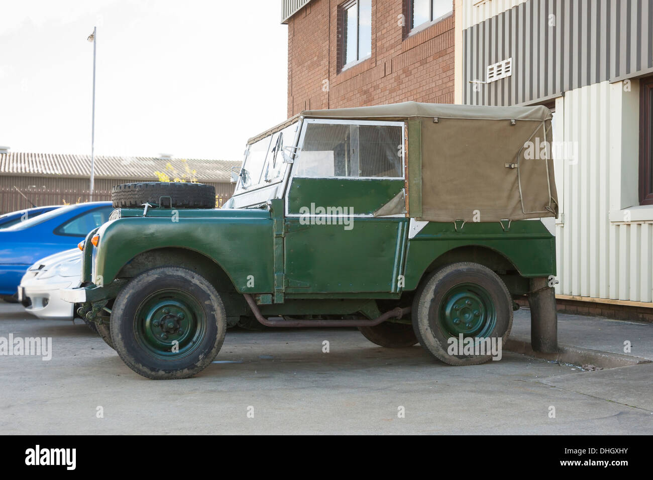 Land Rover Serie uno breve base ruota Foto Stock