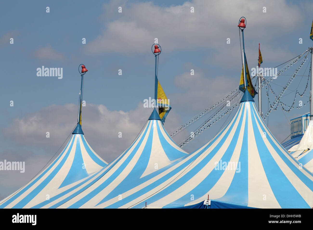 Il tetto della tenda del circo Foto Stock