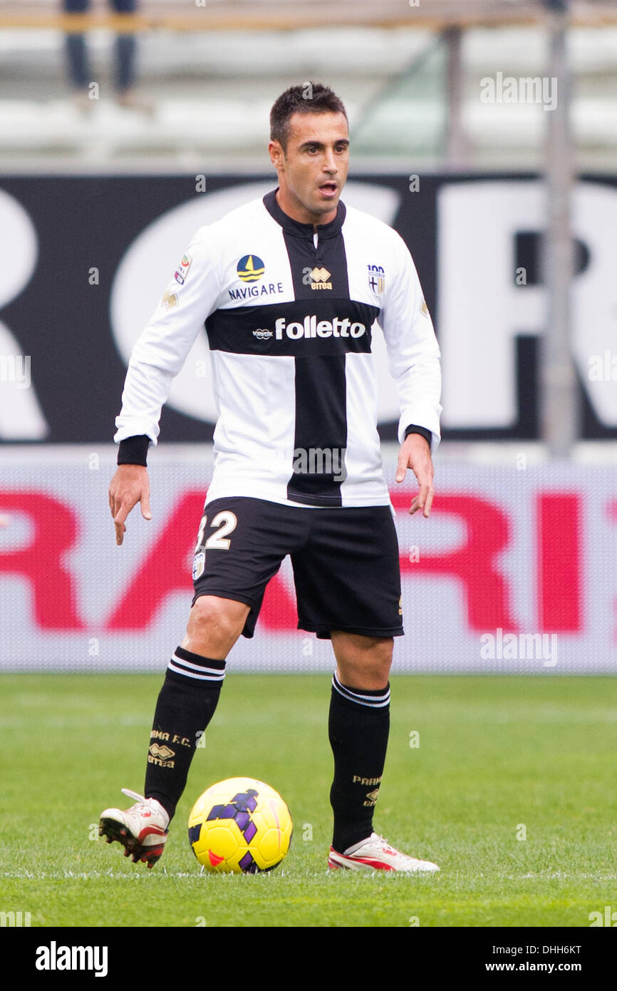 Parma, Italia. Decimo Nov, 2013. Marco Marchionni (Parma) Calcio : Italiano 'Serie A' match tra Parma FC 1-1 SS Lazio allo stadio Ennio Tardini di Parma, Italia . © Enrico Calderoni AFLO/sport/Alamy Live News Foto Stock