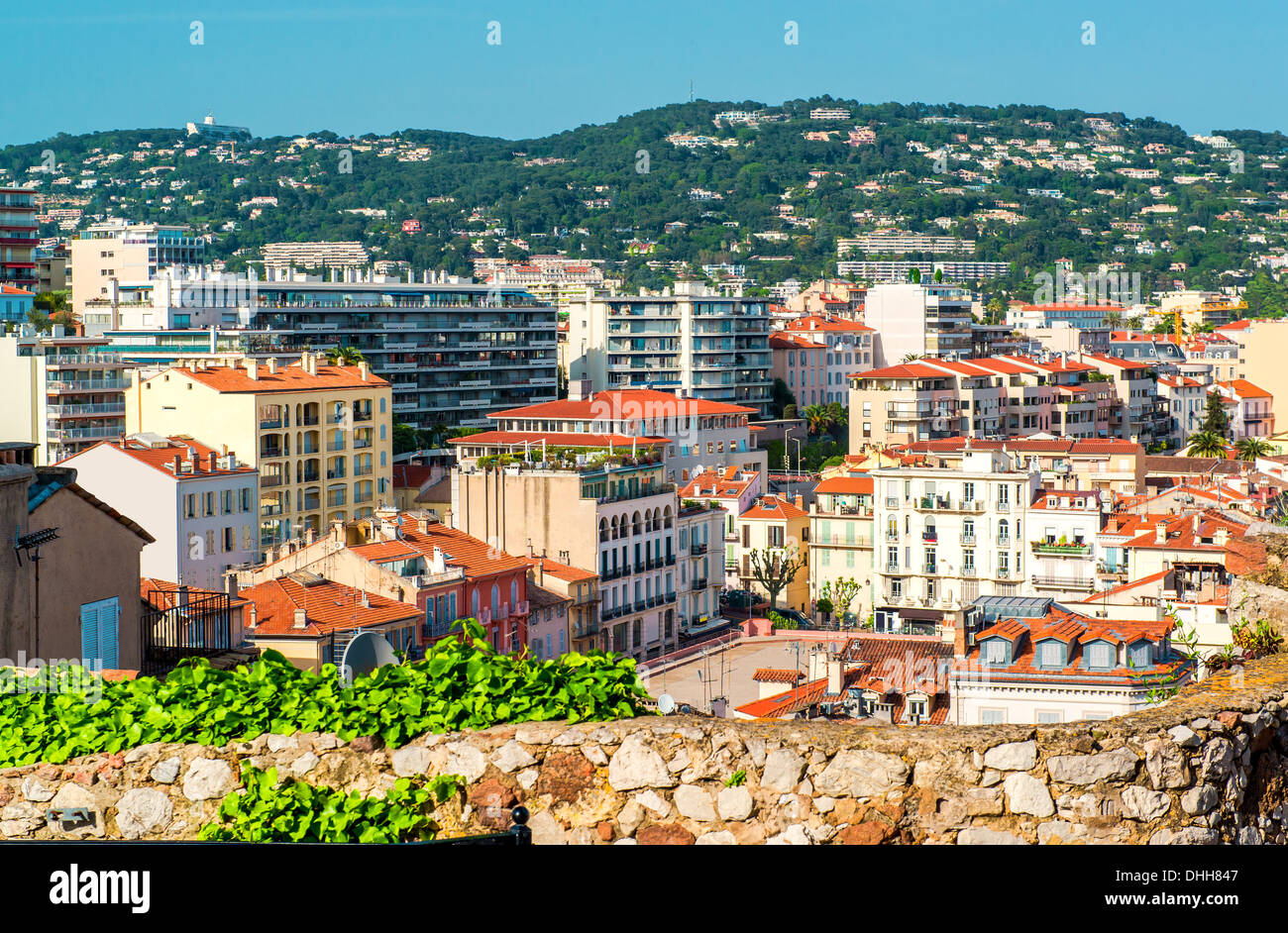 La città di Cannes, Francia Foto Stock