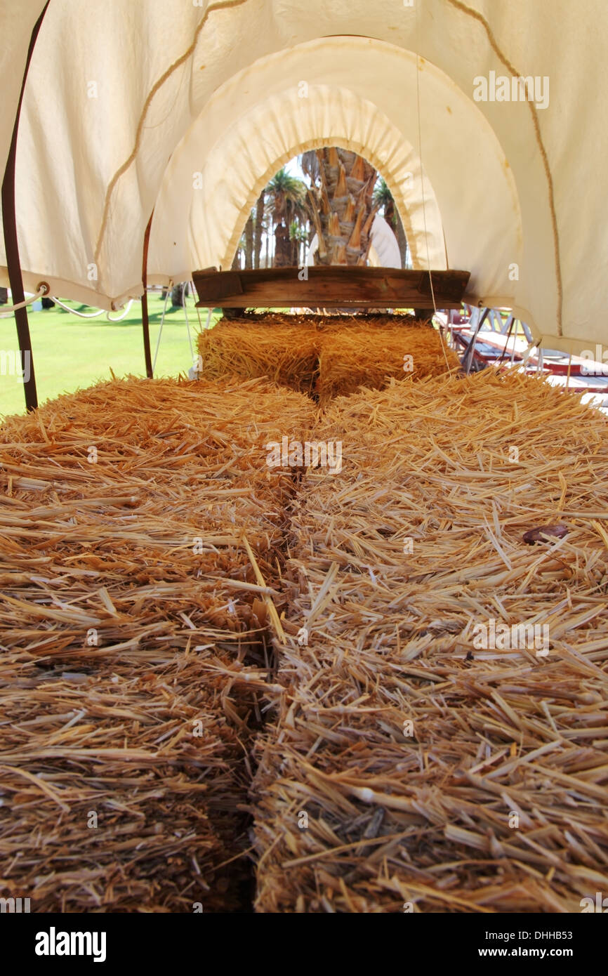 Arredamenti interni di un antico veicolo Foto Stock