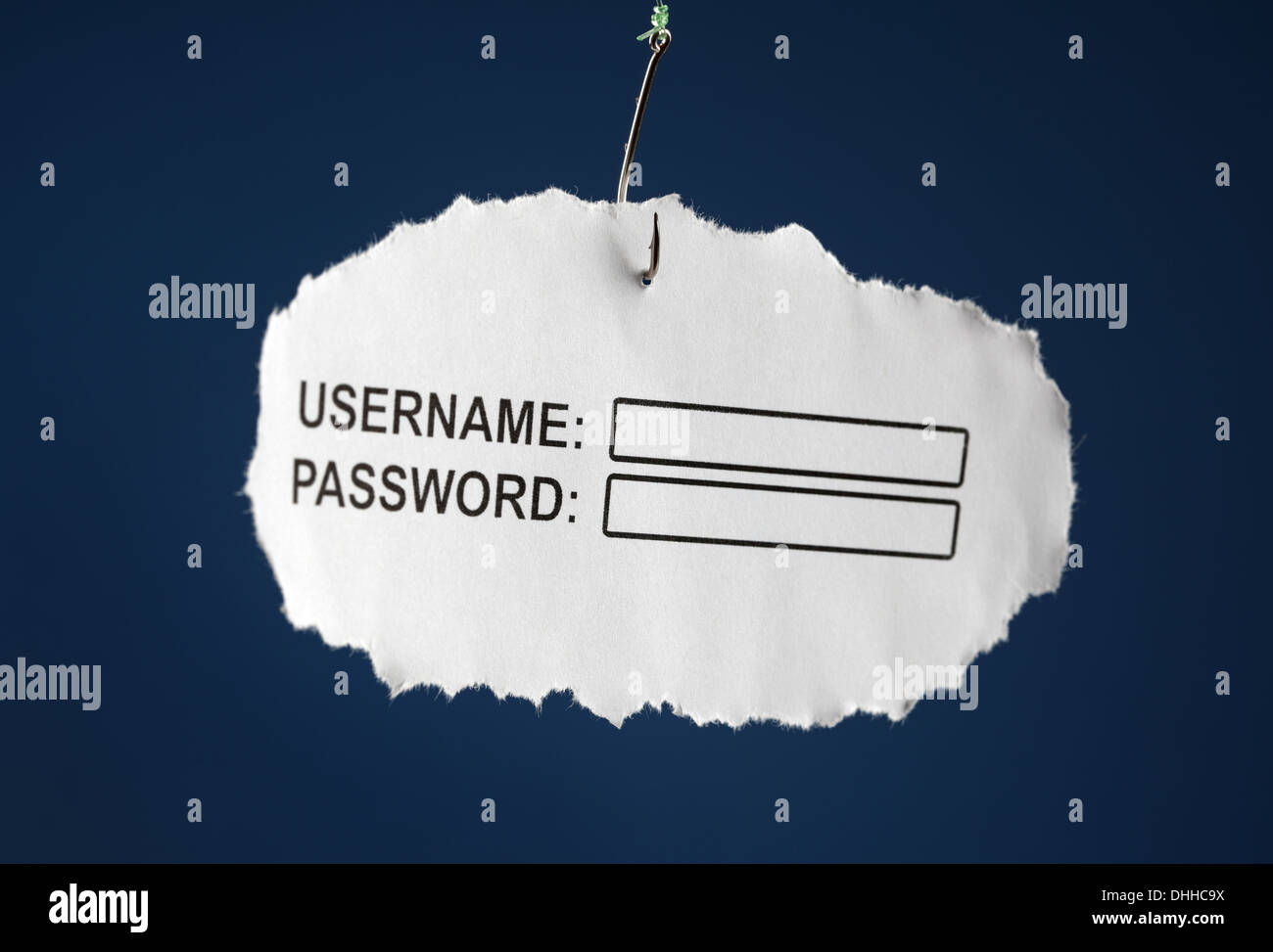 Il phishing e sicurezza internet Foto Stock