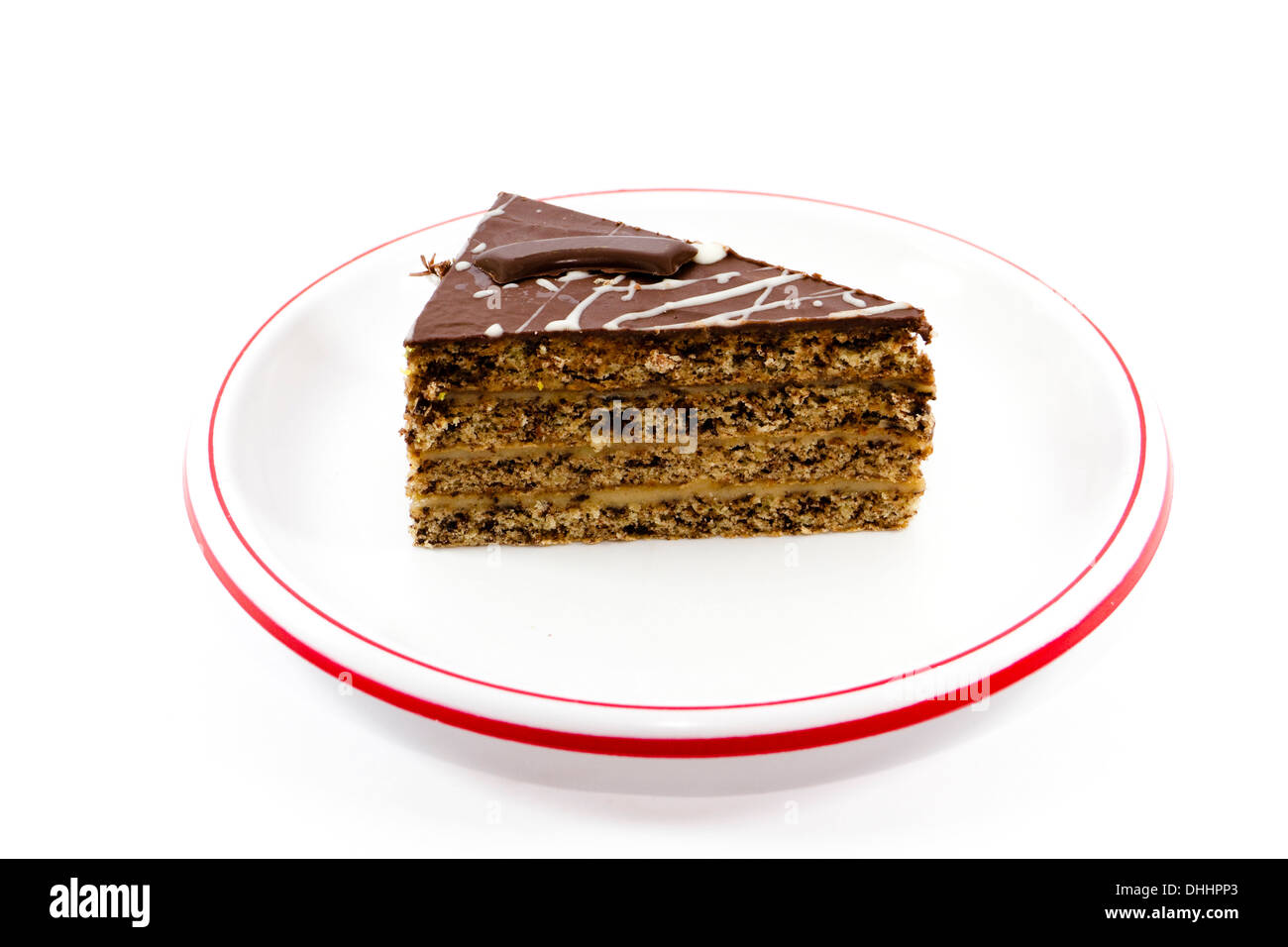 Freschi di forno Torta con crema Foto Stock
