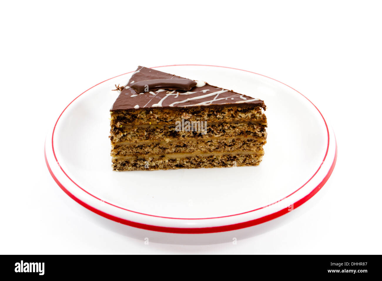 Freschi di forno Torta con crema Foto Stock