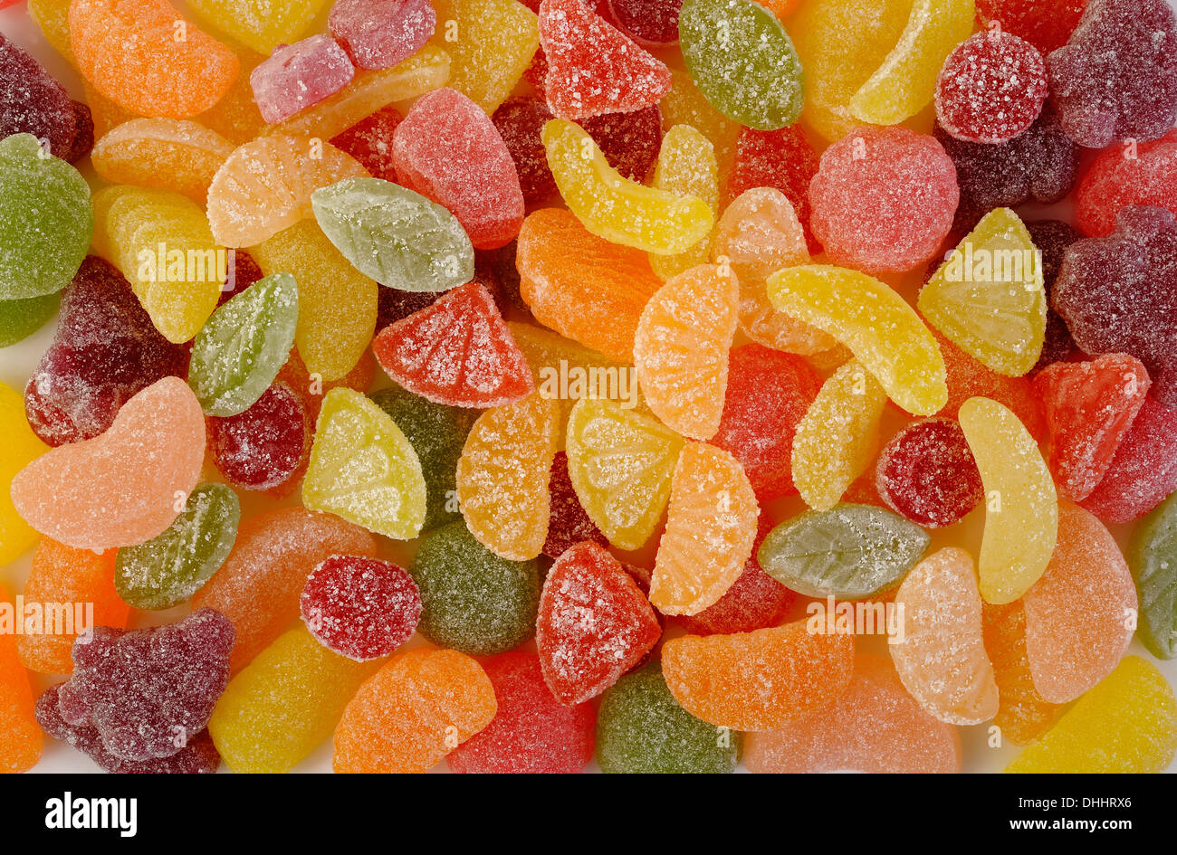 Gelatina colorata candy background Foto Stock