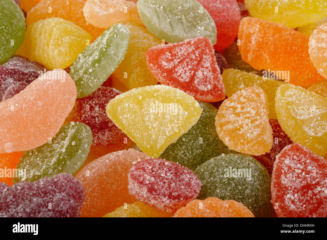 Gelatina colorata candy background Foto Stock