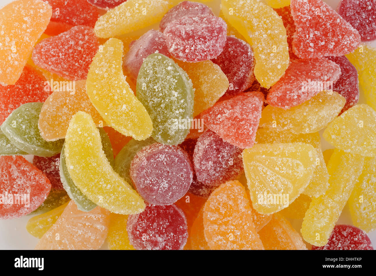 Colore gelatine di frutta caramelle Foto Stock