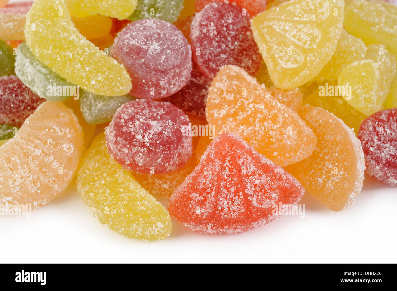 Gelatina colorata candy background Foto Stock