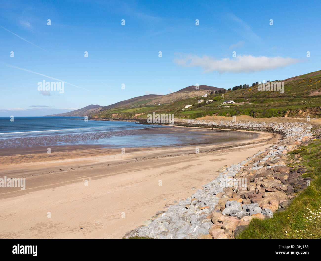 Ireland Beach - Carhoo Bay Beach a Dingle Inch Point ad ovest di Dingle nella contea di Kerry, Eire Foto Stock