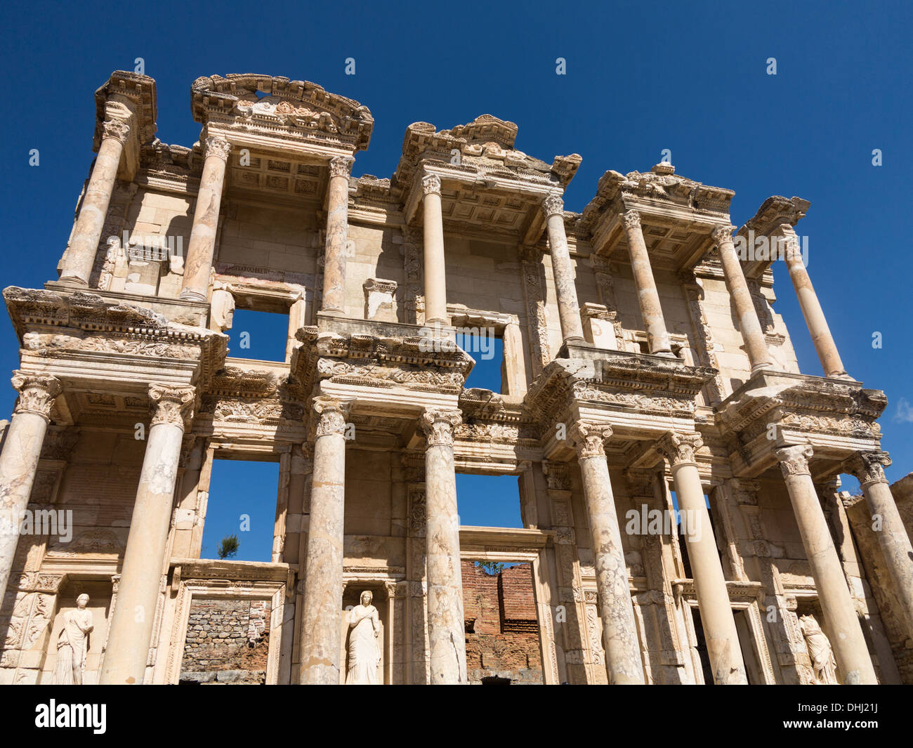 Libreria di Celcus / Celsius a Ephasus, Turchia - un antico edificio romano Foto Stock