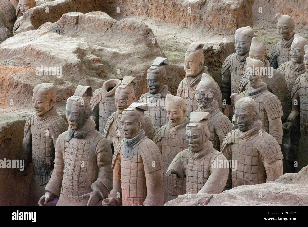 L'Esercito di Terracotta, Xi'an Foto Stock