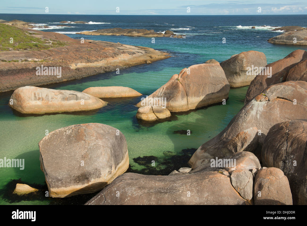 Elephant Rocks, William Bay National Park, Danimarca, Australia occidentale Foto Stock