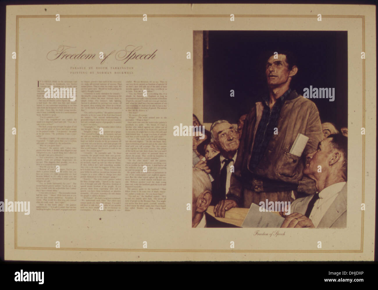 Questa immagine rappresenta il concetto di libertà di parola, un diritto fondamentale protetto dal primo emendamento della Costituzione degli Stati Uniti. Sottolinea l'importanza della libertà di espressione e il ruolo della parola nella democrazia americana. Foto Stock