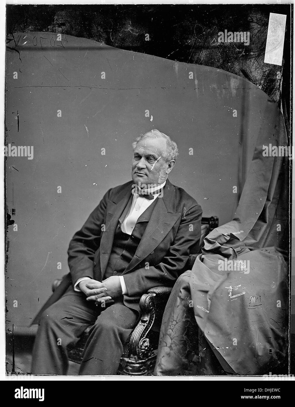 Un ritratto di Alexander Ramsey, una figura politica notevole e il primo governatore territoriale del Minnesota. Ramsey giocò un ruolo chiave nella creazione del Minnesota come stato e nel plasmare il suo primo panorama politico. Foto Stock