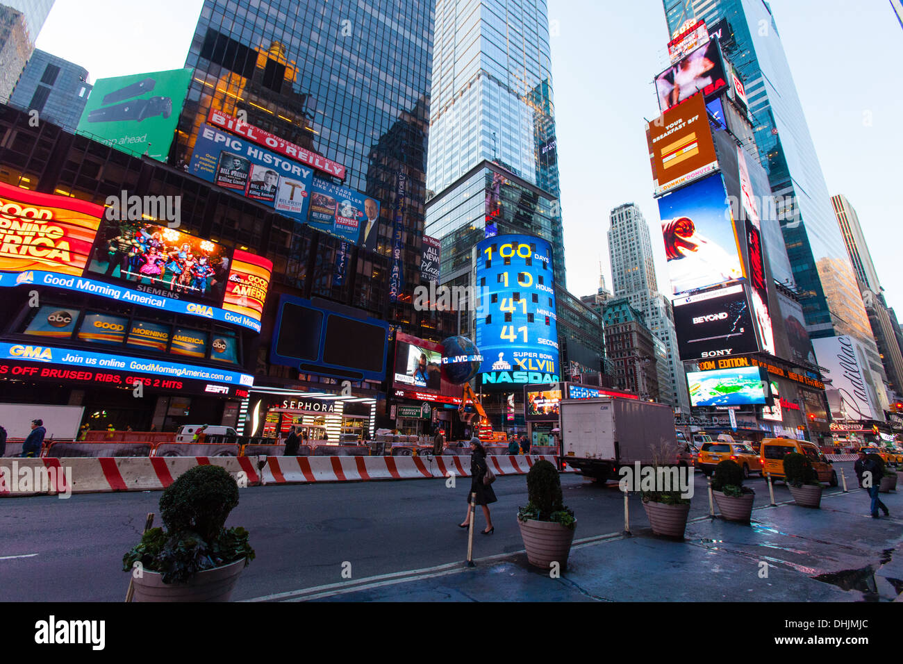 Times Square di New York City, Stati Uniti d'America. Foto Stock