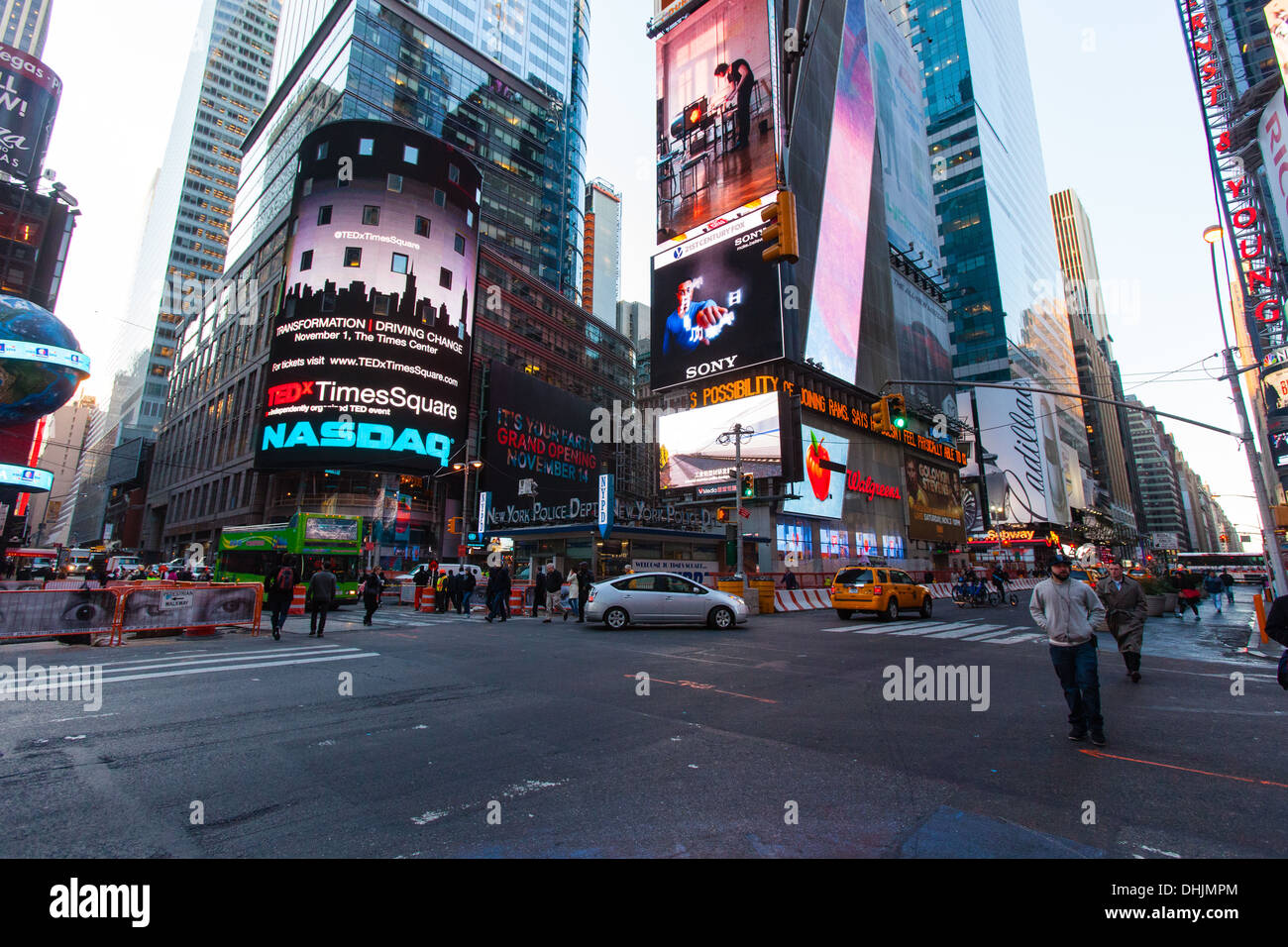 Times Square di New York City, Stati Uniti d'America. Foto Stock