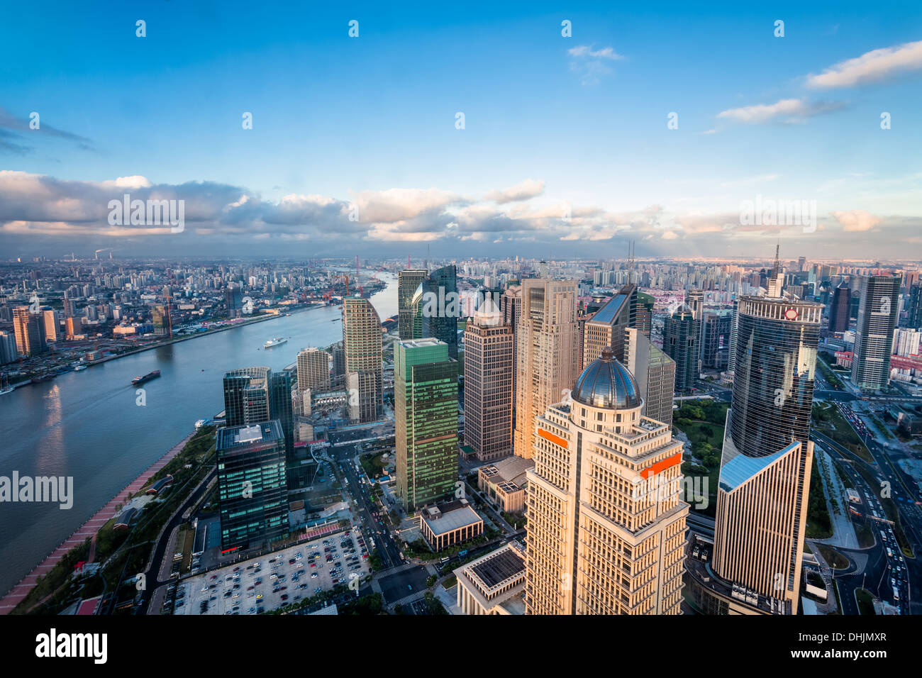 Lujiazui finanziario Center Foto Stock