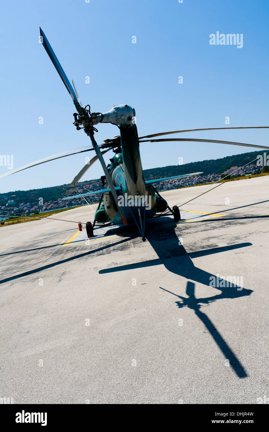Elicottero croato, Divulje 2013 Foto Stock