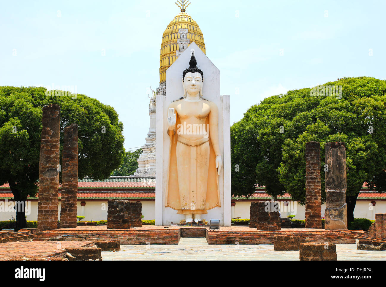 Wat Phra Sri Rattana Mahathat tempio, Phitsanulokb , della Thailandia Foto Stock