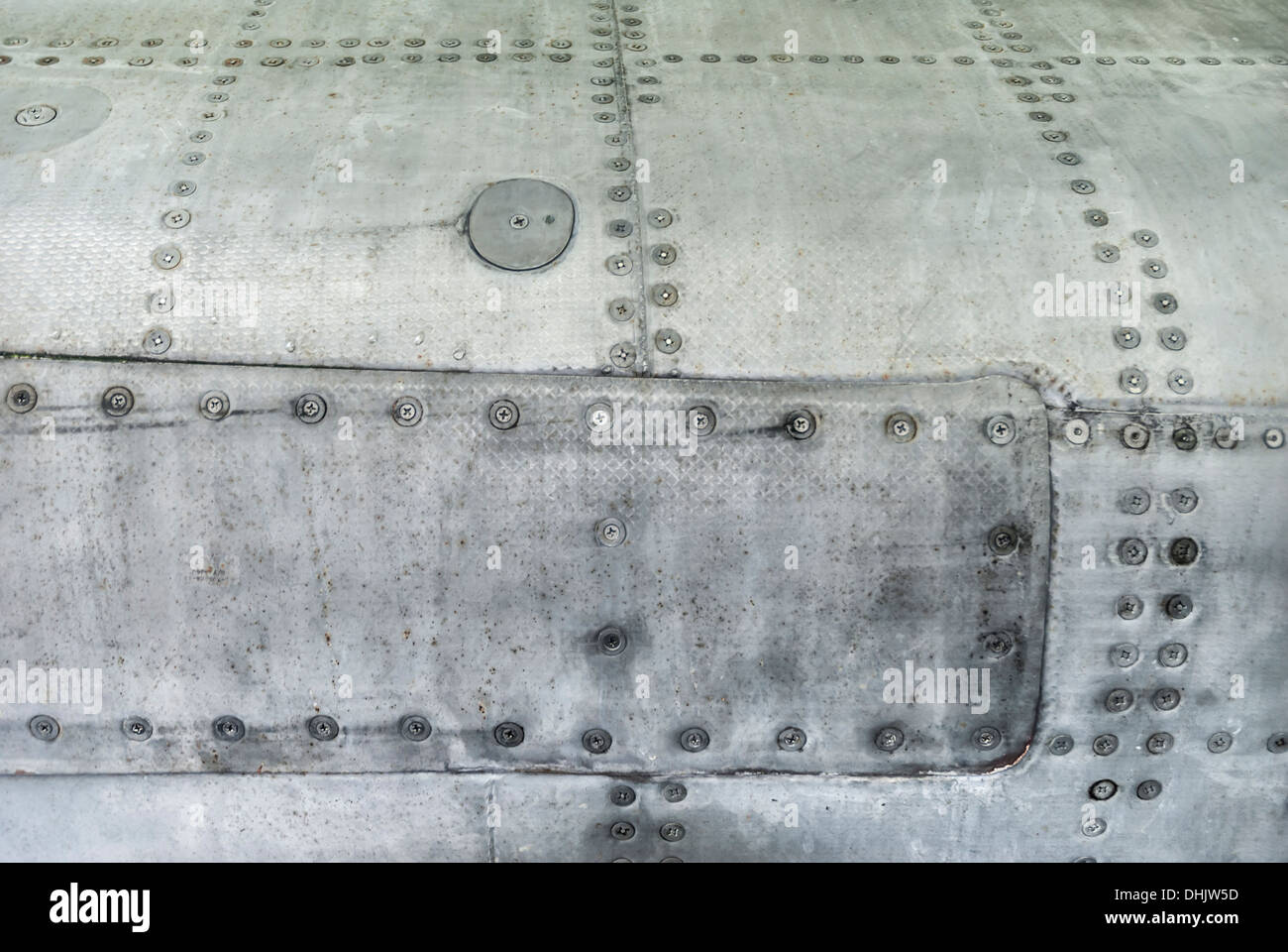 Texture dettagliate di aeromobili Concorde corpo. Foto Stock