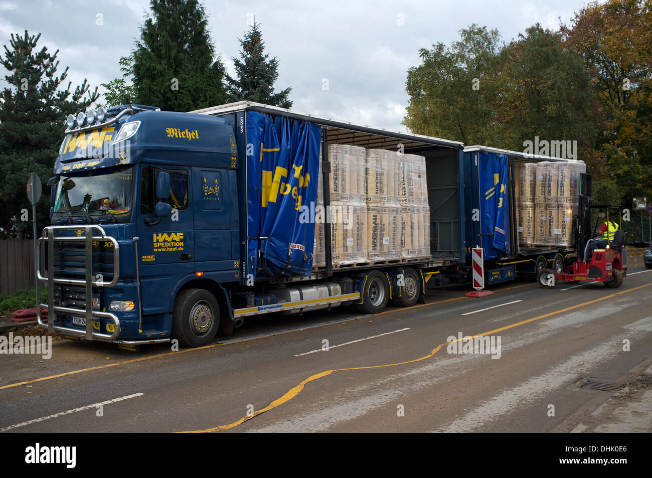 DAF 105.460 camion gestito da Haaf Sepdition Foto Stock