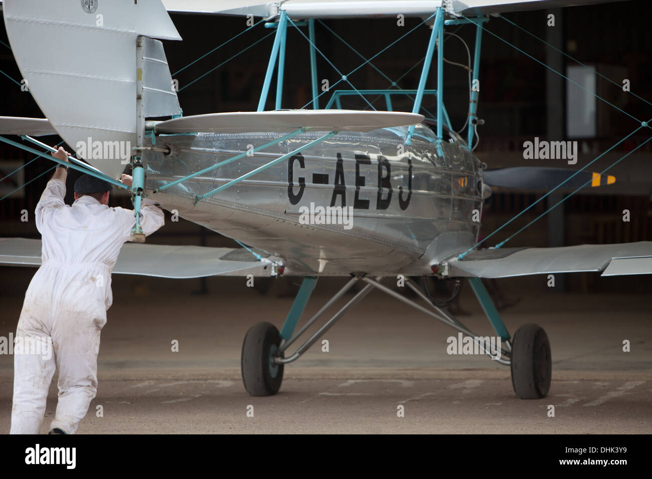 Blackburn B2 1930 velivolo biplano a Shuttleworth Collection display aria presso Old Warden airfield Bedfordshire Foto Stock