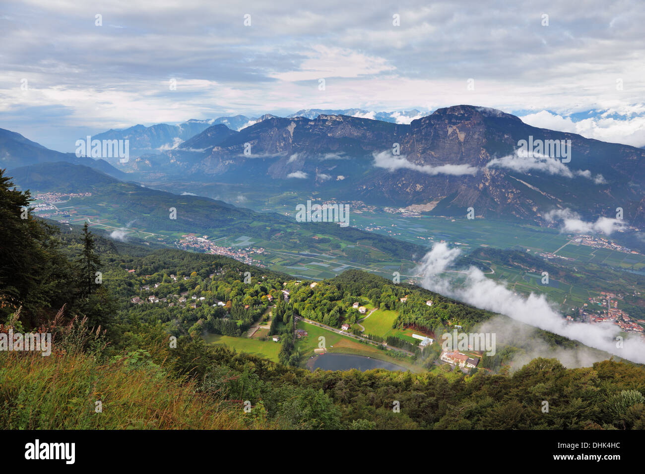 La valle del nord Italia Foto Stock