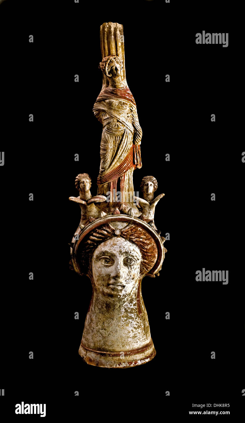 Vaso 4 femmina secolo A.C. Canosa (Puglia) Grecia greco Foto Stock