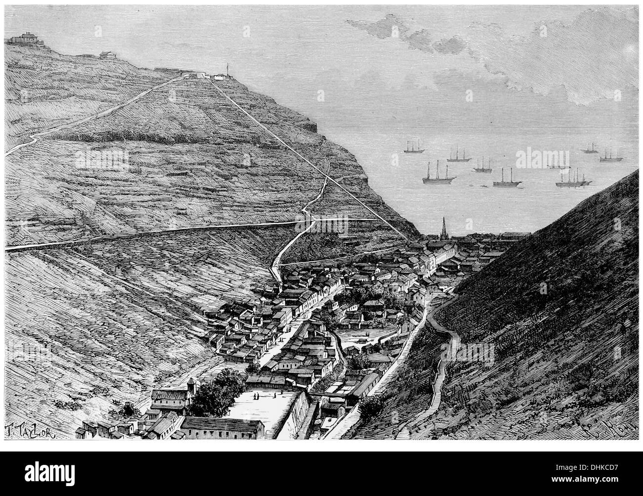 1888 Jamestown St Helena Foto Stock