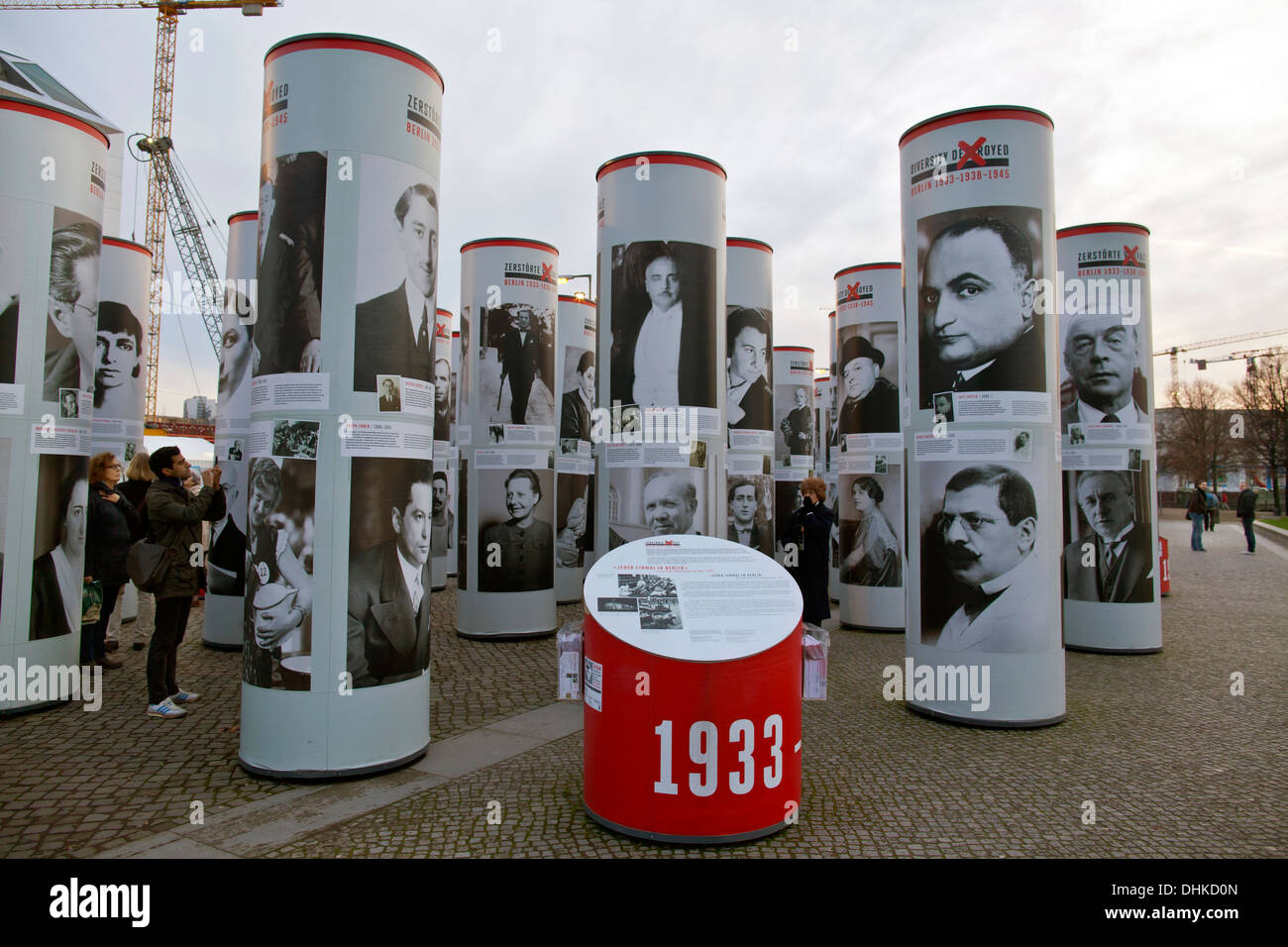 Berlino, Germania è un hub per la cultura internazionale: "diversità distrutti" memoriali sono parte di Berlino città 2013-tema largo. Foto Stock