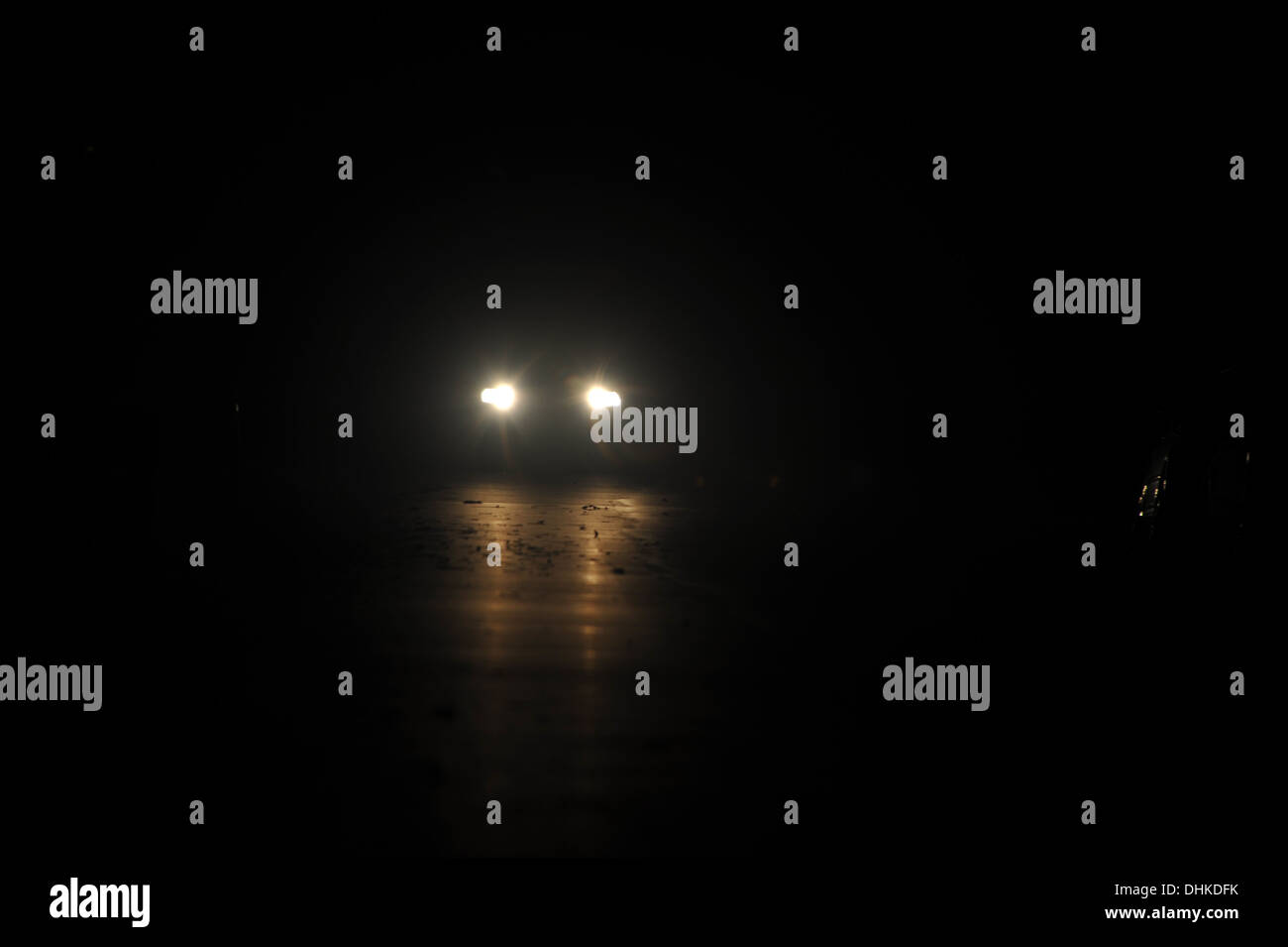 Guidare di notte, Repubblica ceca CZ. Foto Stock