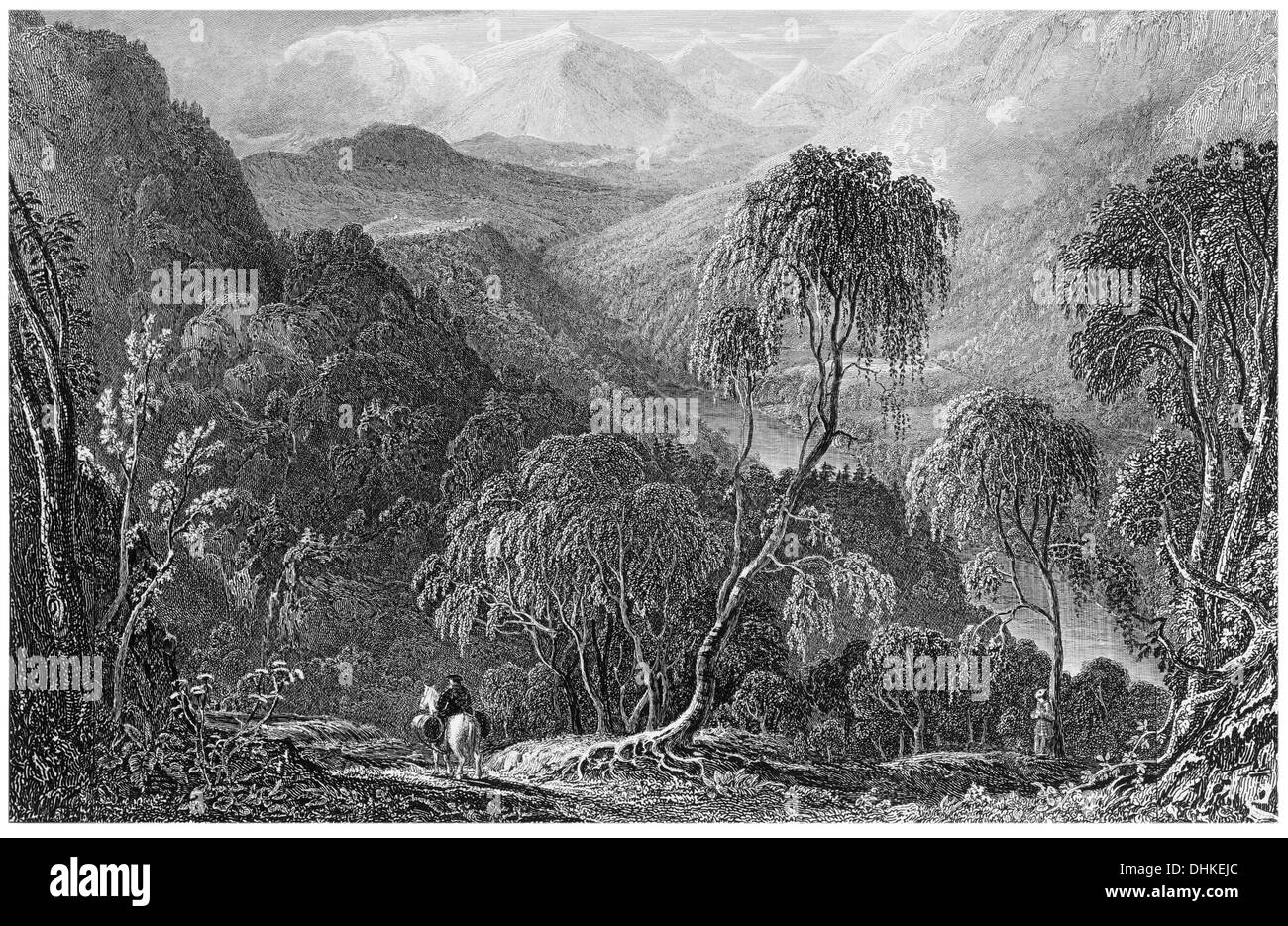 Pass di killiecrankie da sud Foto Stock