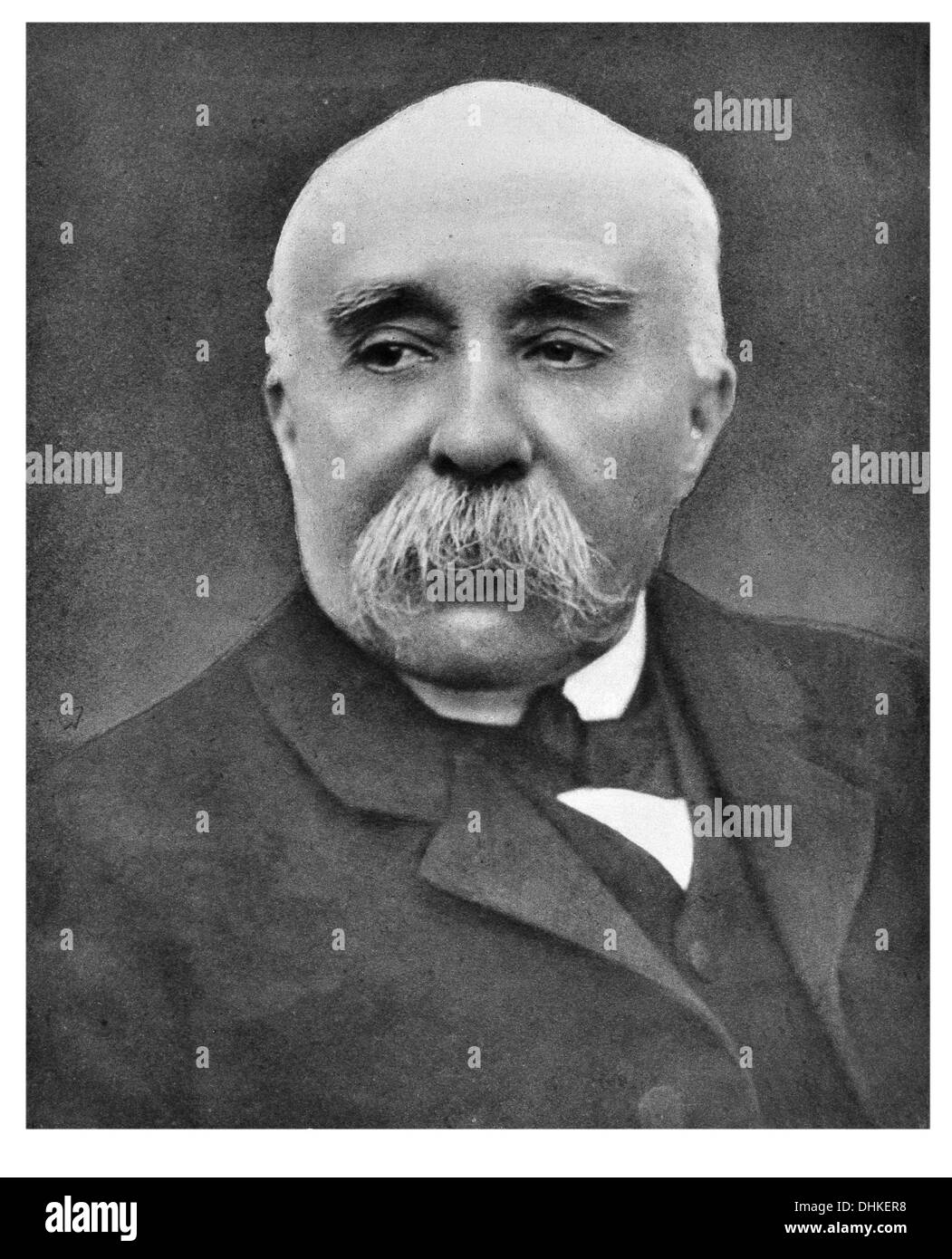 Georges Benjamin Clemenceau statista francese che ha guidato la nazione nella Prima Guerra Mondiale Foto Stock