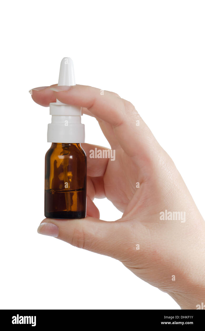 Spray per un naso Foto Stock