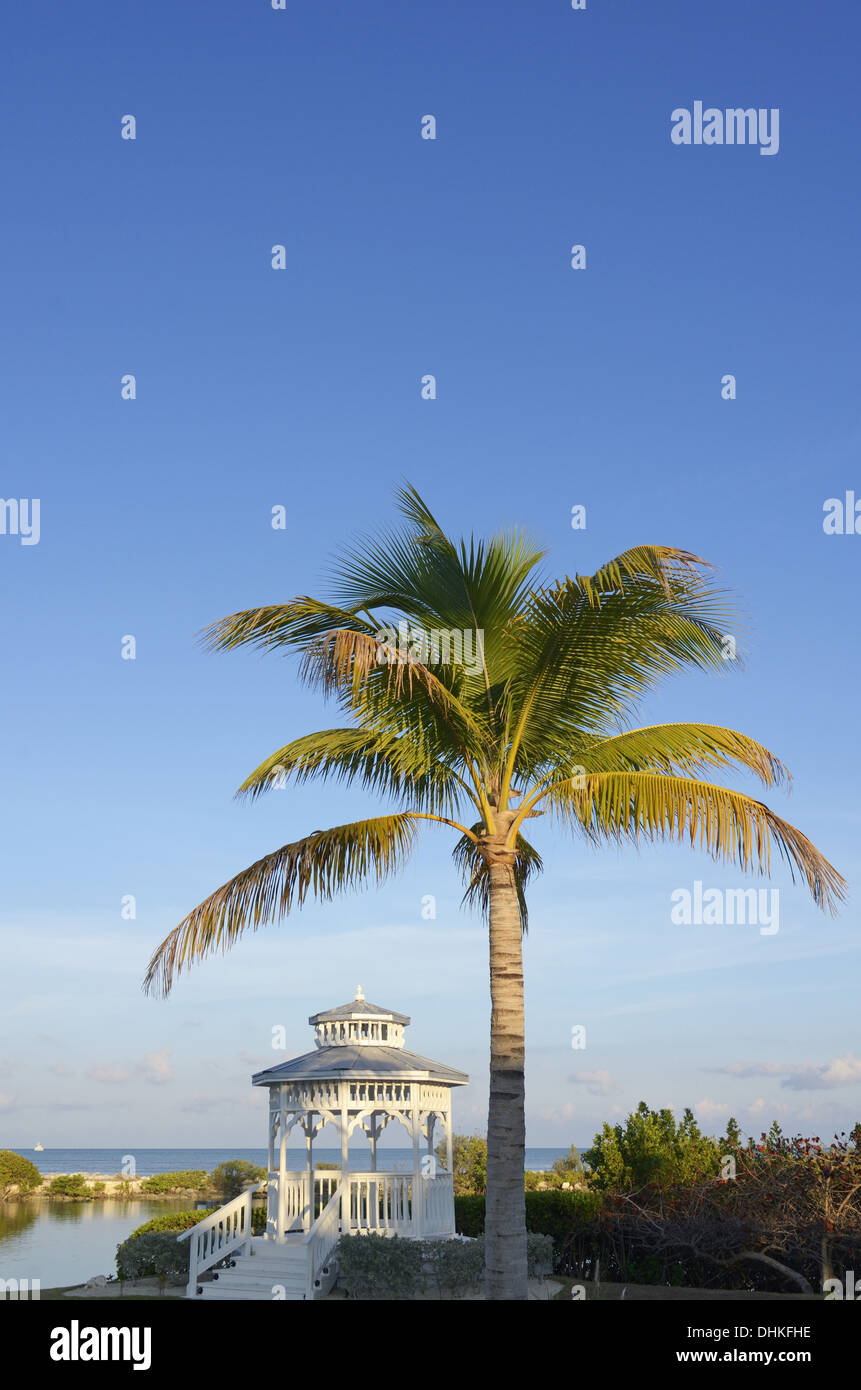 Padiglione presso Hawks Cay Resort, Chiave d'anatra, Florida, Stati Uniti d'America Foto Stock