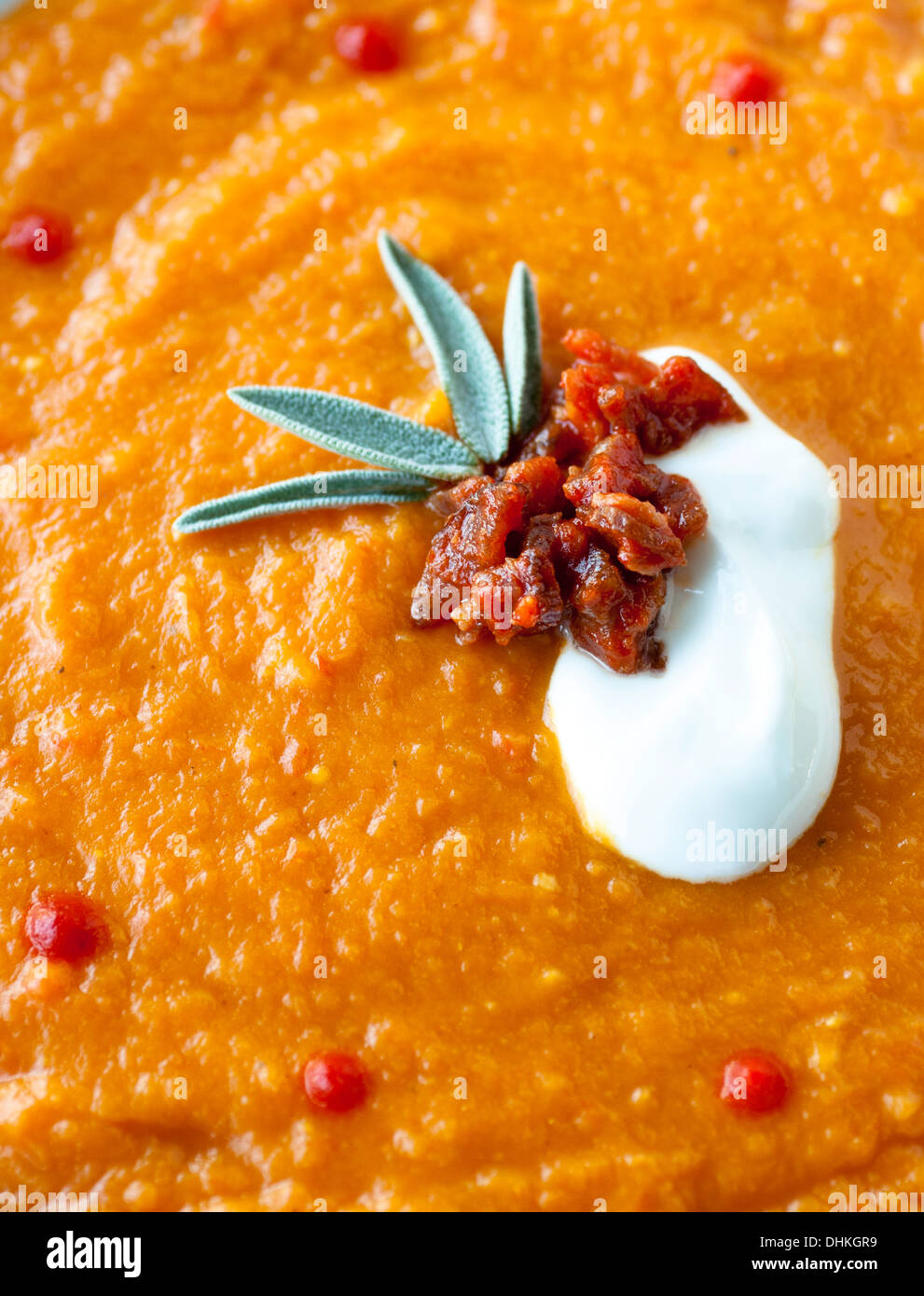 Zuppa di carote Foto Stock