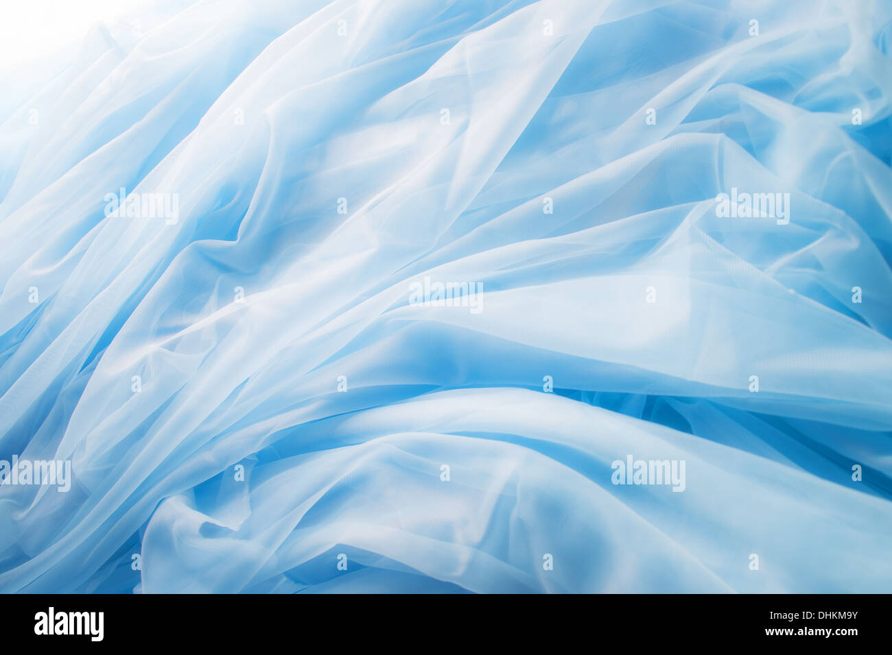 Liscia elegante tessuto blu può usare come sfondo Foto Stock