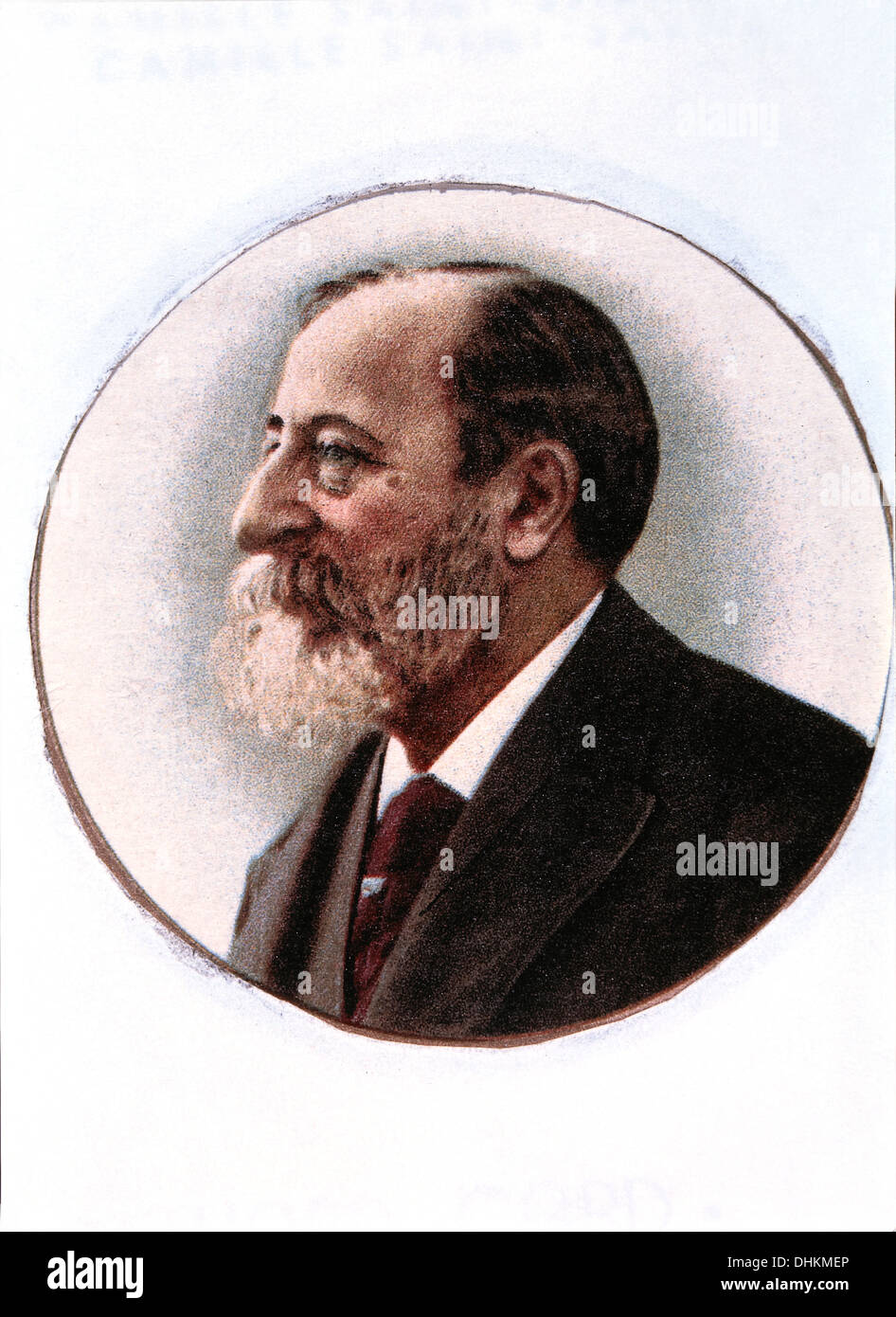 Charles-Camille Saint-Saens (1835-1921), compositore francese, ritratto Foto Stock