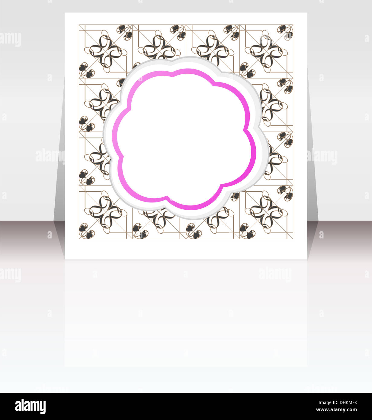 Cartella flyer design contenuto sfondo Foto Stock